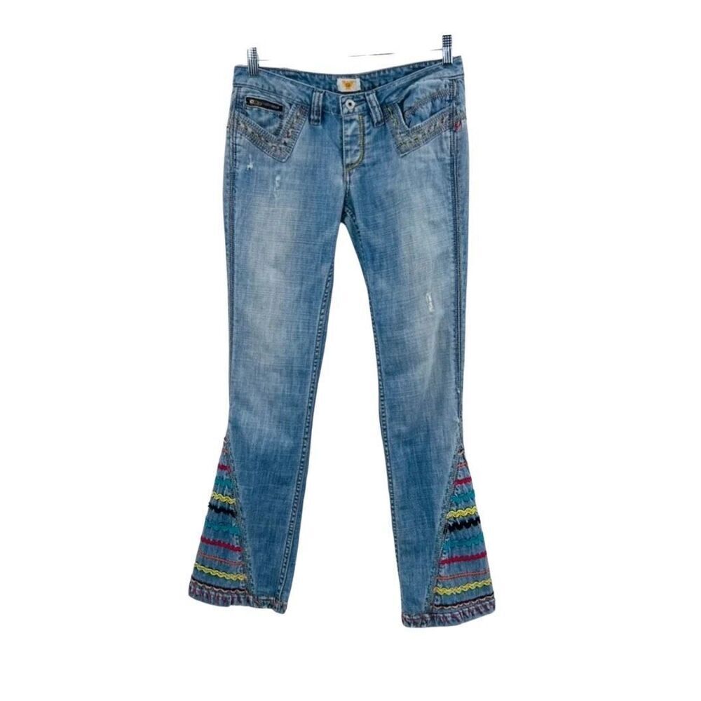 Antik Denim Jeans Embroidered